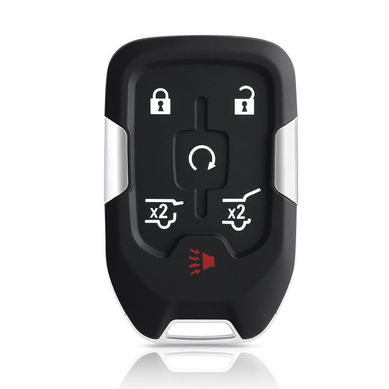 HelloAuto Key Fob Shell Fit for 2015-2020 Chevy Tahoe Suburban, for GMC Yukon Denali XL Key Fob Replcaement Cover, Key Fobs Case 6 Button for Chevrolet (HYQ1AA)