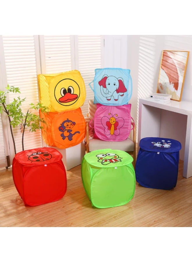 Folding Baby Toy Storage Basket – Large Collapsible Organizer Bin for Toys, Clothes, and Nursery Essentials – Lightweight, Durable, and Kid-Safe with Handles for Easy Carrying - Image 2