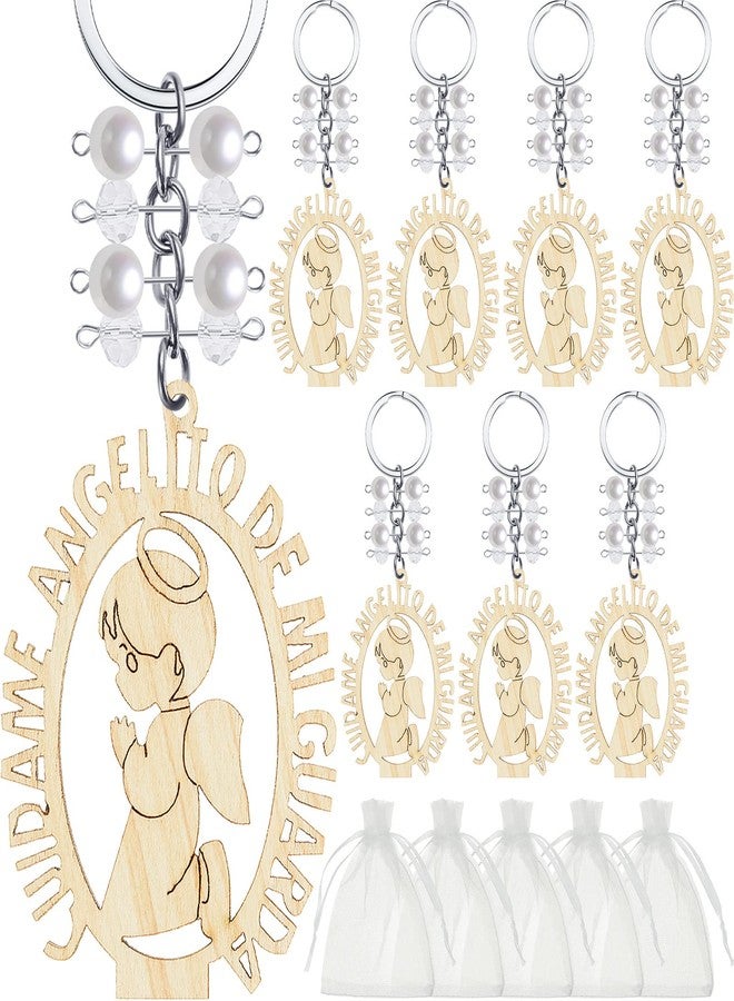 MTLEE 20 Pcs Baptism Favors Keychains Recuerdos De Bautizo Para Christening Souvenirs Keychains Christening Party Favors(Delicate Style) - Image 1