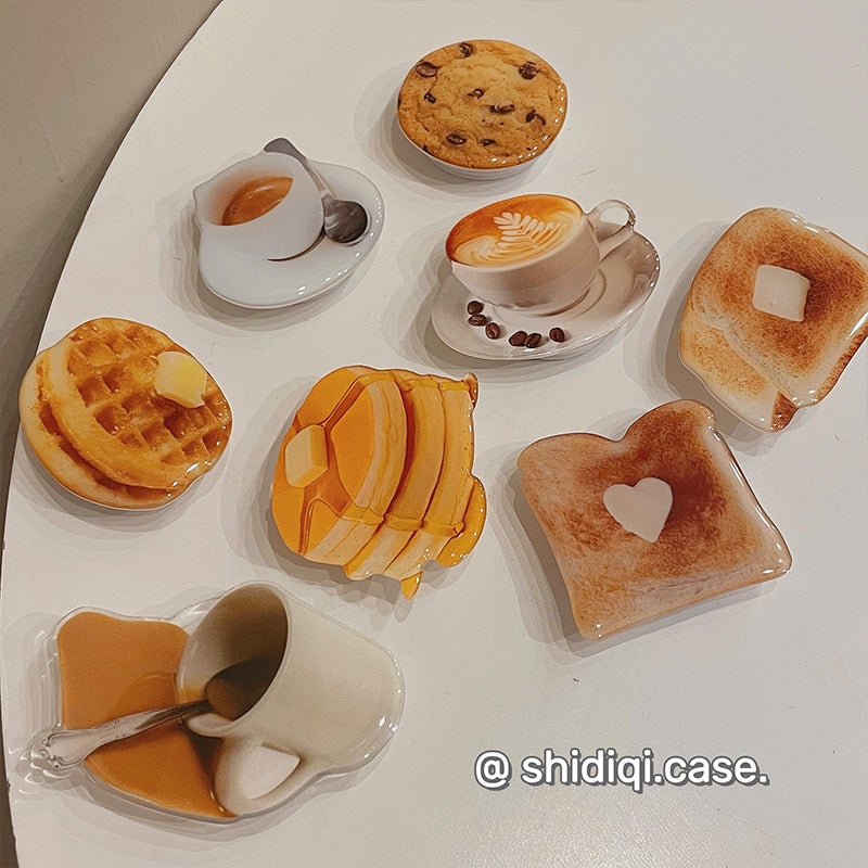Drop Glue Biscuit Coffee Cake Stand Lazy Chase Drama Portable Press Folding Anti-Fall Support Stand For Soft - Image 2