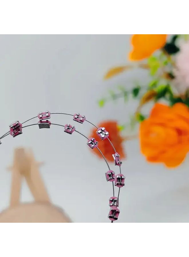 Colorful Metal Bracket Tooth Decoration Kit With Upper Lower Teeth Hook For Model Teaching - Image 2