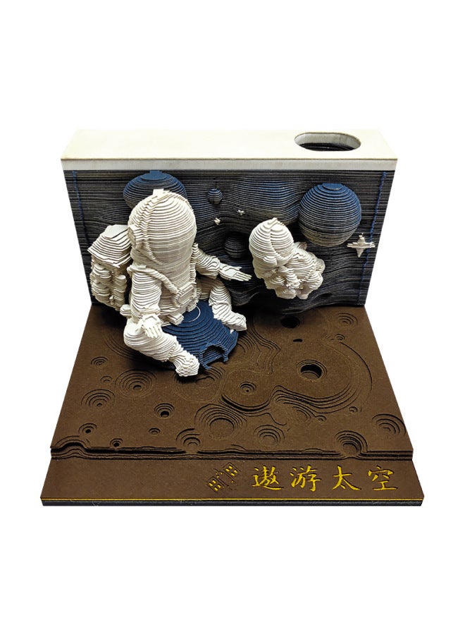 Hot Creative Desktop Ornaments Paper Carving Calendar Harry Potter Peripheral Cultural And Creative Gifts 3d Stereo Note Pad