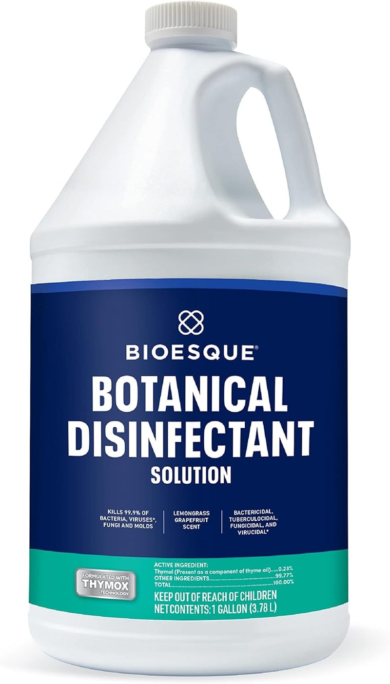 Bioesque Botanical Disinfectant Solution, Heavy Duty Broad-Spectrum Disinfectant, Kills 99.9% of Bacteria, Viruses*, Fungi, & Molds, 1 Gallon (Pack of 4) - Image 2
