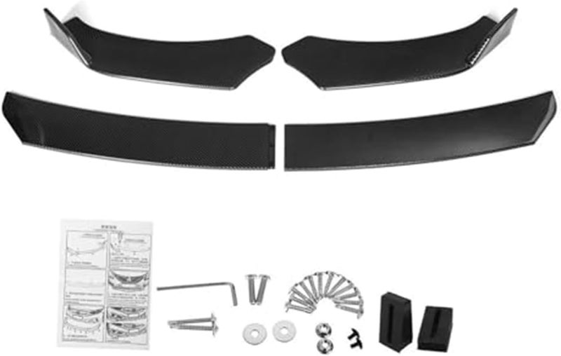 QASULER Car Front Bumper Splitter Lip Spoiler Body Kit - Image 5