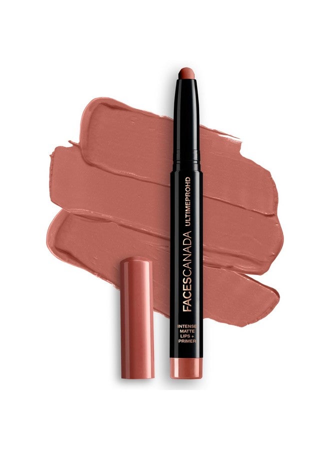 Facescanada FACES CANADA Ultime Pro HD Intense Matte Lips + Primer - Sunset N05, 1.4g | 9HR Long Stay | Primer Infused For Flawless HD Matte Finish | Intense Color Lightweight Silky Smooth Cream Application  - Image 1