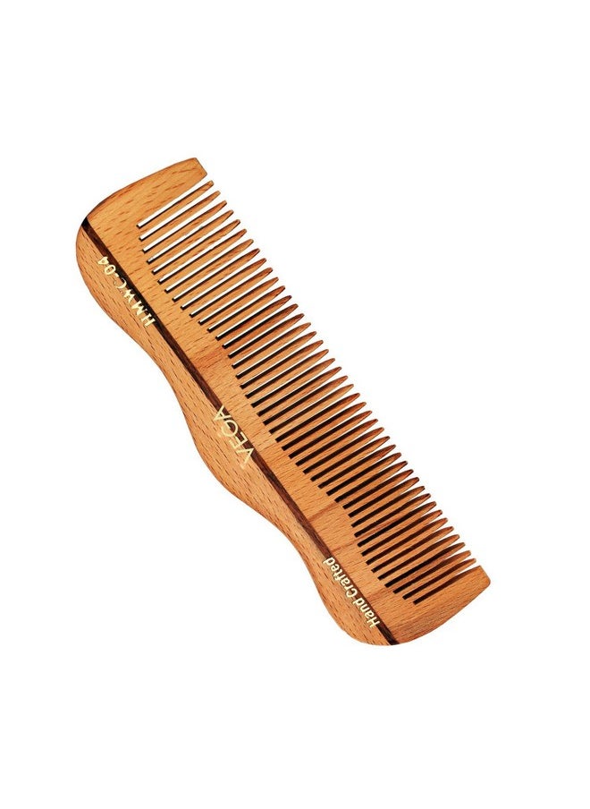 Vega Vega Grooming Wooden Hair Comb,Handmade, (India's No.1* Hair Comb Brand) For Men and Women, (HMWC-04)  - Image 1