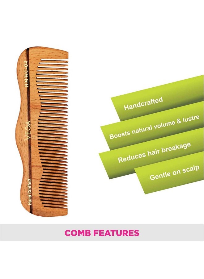 Vega Vega Grooming Wooden Hair Comb,Handmade, (India's No.1* Hair Comb Brand) For Men and Women, (HMWC-04)  - Image 5