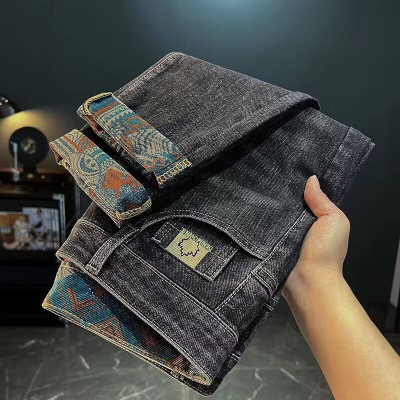 Unisex Classic Denim Jeans Loose Fit Daily Outdoor Wear - Image 2