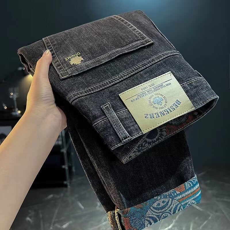 Unisex Classic Denim Jeans Loose Fit Daily Outdoor Wear - Image 3