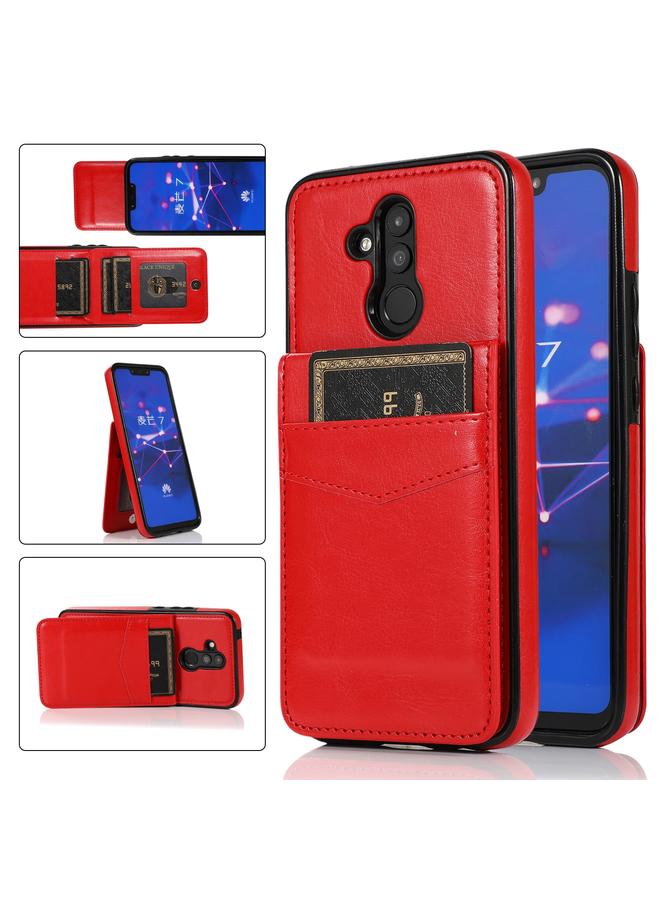 Zaboon Case For Huawei Mate 20 Lite Solid Color PC + TPU Protective Case with Holder & Card Slots - Image 1