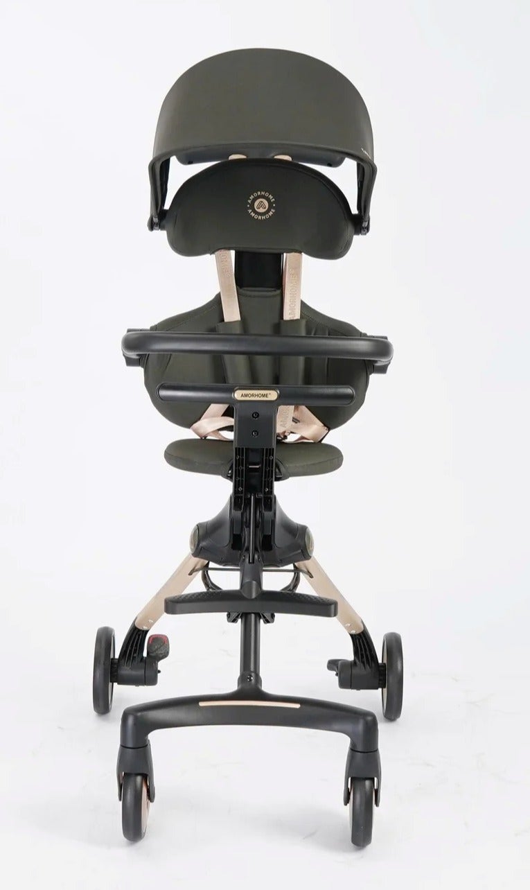 AMORHOME - Max Stroller Compact, Foldable & Lightweight - Dark Green - Image 4