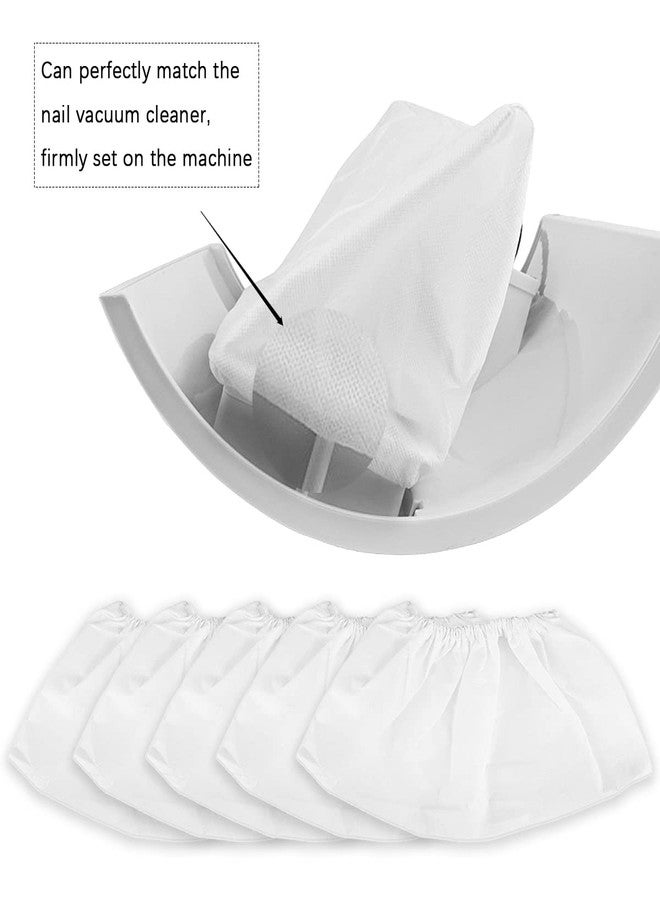 FERCAISH 5 Pcs Long Nail Dust Suction Collector Bag,Reusable and Non-woven Nail Vacuum Replacement Bags For Nail Art Dust Suction Collector(3 fan models) - Image 5