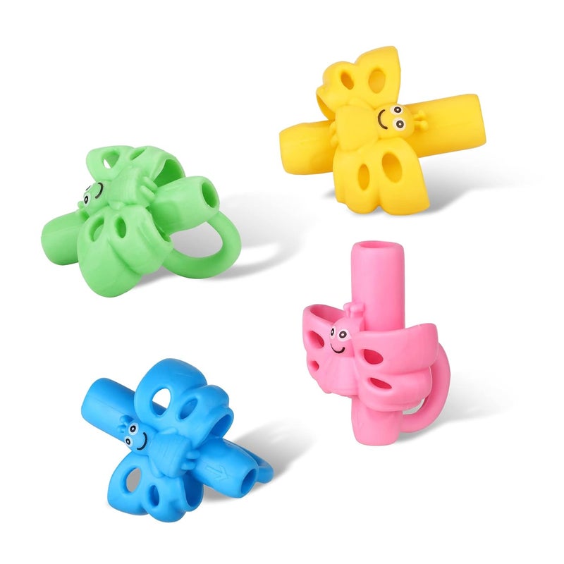 KOABBIT 8 Packs Pencil Grips - Pencil Grips for Kids Handwriting for Toddlers & Preschoolers, Pencil Holder Grip Posture Correction Training Writing Aid. - Image 3