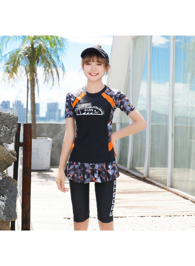 New Korean-style Couple Diving Suit Men And Women Jellyfish Suit Snorkeling Surfing Swimsuit Student Swimsuit