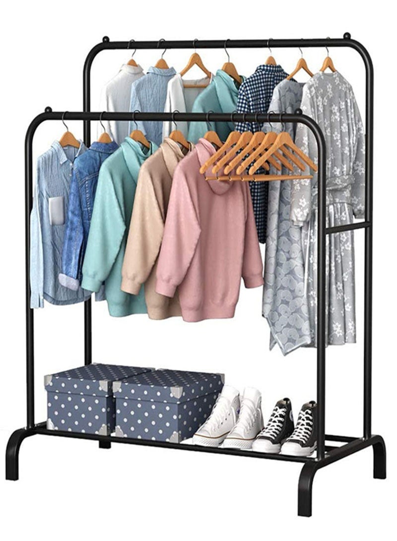 AGD Clothes Organizer And Metal Stand Black 110*54*150(132)cm - Image 1