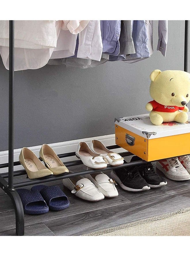 AGD Clothes Organizer And Metal Stand Black 110*54*150(132)cm - Image 5