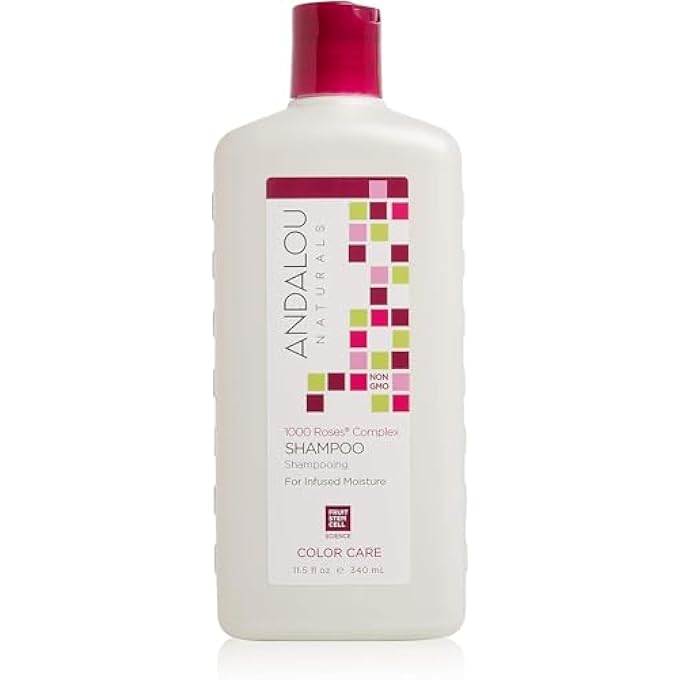Andalou Naturals 1000 ROSES COMPLEX COLOUR CARE SHAMPOO, 340ML - Image 2