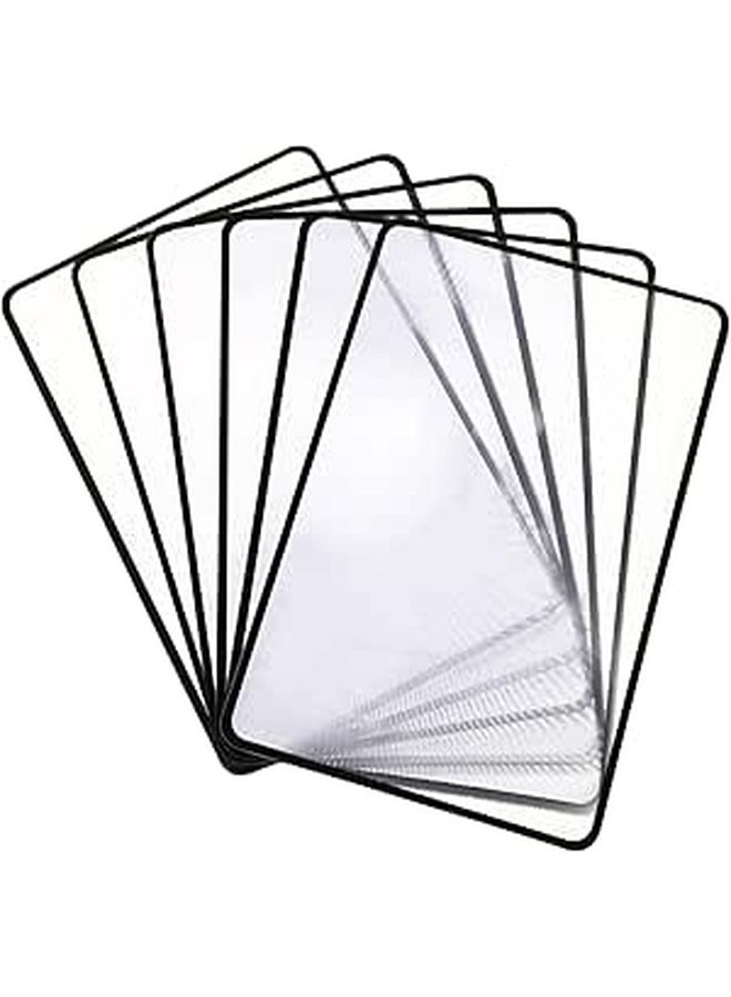 SUPVOX 6 Pack Portable Reading Magnifiers Card Sized Thin Handheld Magnifying Glasses for Elderly Vision Aid - Image 1