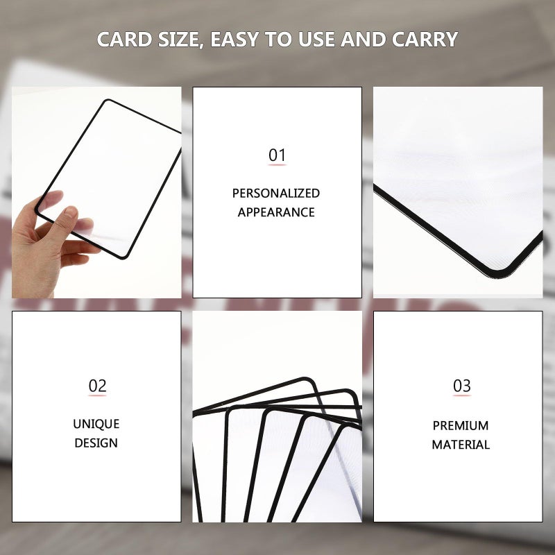 SUPVOX 6 Pack Portable Reading Magnifiers Card Sized Thin Handheld Magnifying Glasses for Elderly Vision Aid - Image 4