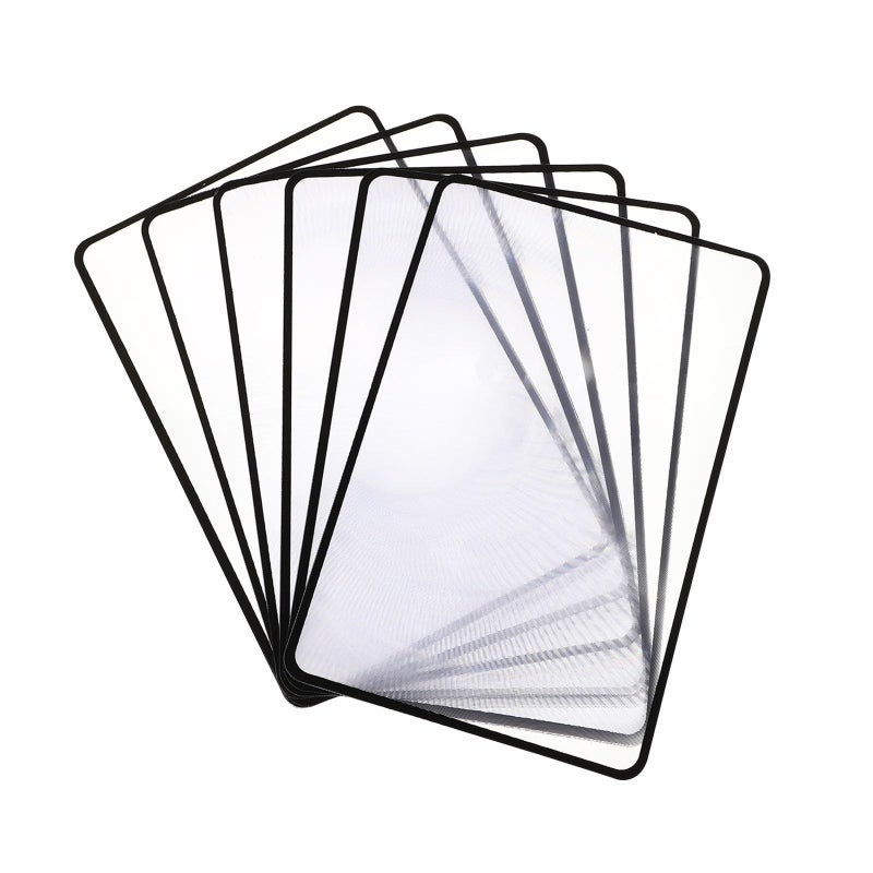 SUPVOX 6 Pack Portable Reading Magnifiers Card Sized Thin Handheld Magnifying Glasses for Elderly Vision Aid - Image 2