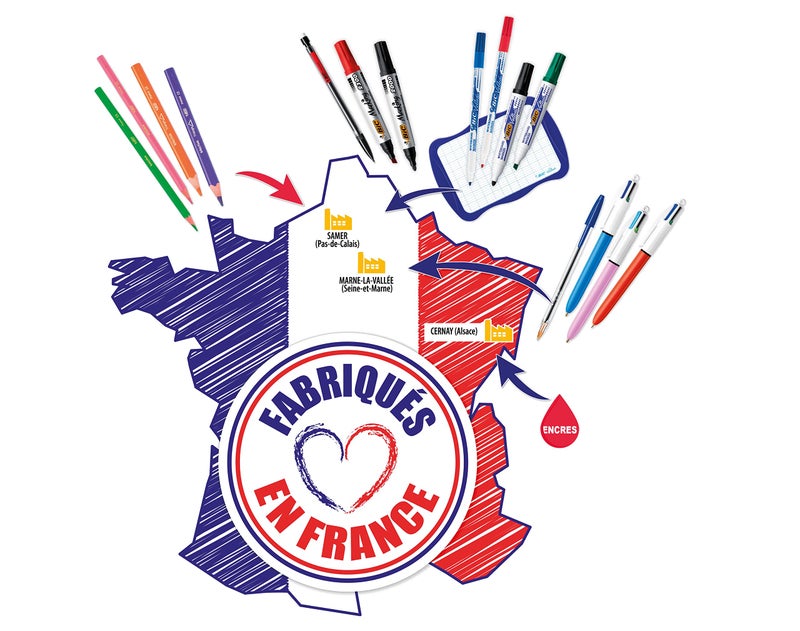 Bic 949898 4 Colours Sun Retractable Ballpoint Pen (1 mm Blister Pack), pink - Image 3