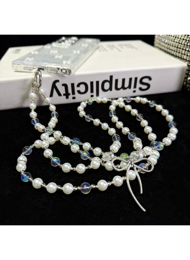 إيروريكس جراب لهاتف Samsung Galaxy S24+ 5G جراب هاتف TPU بسلسلة رقبة على شكل فيونكة صغيرة طازجة - Image 5