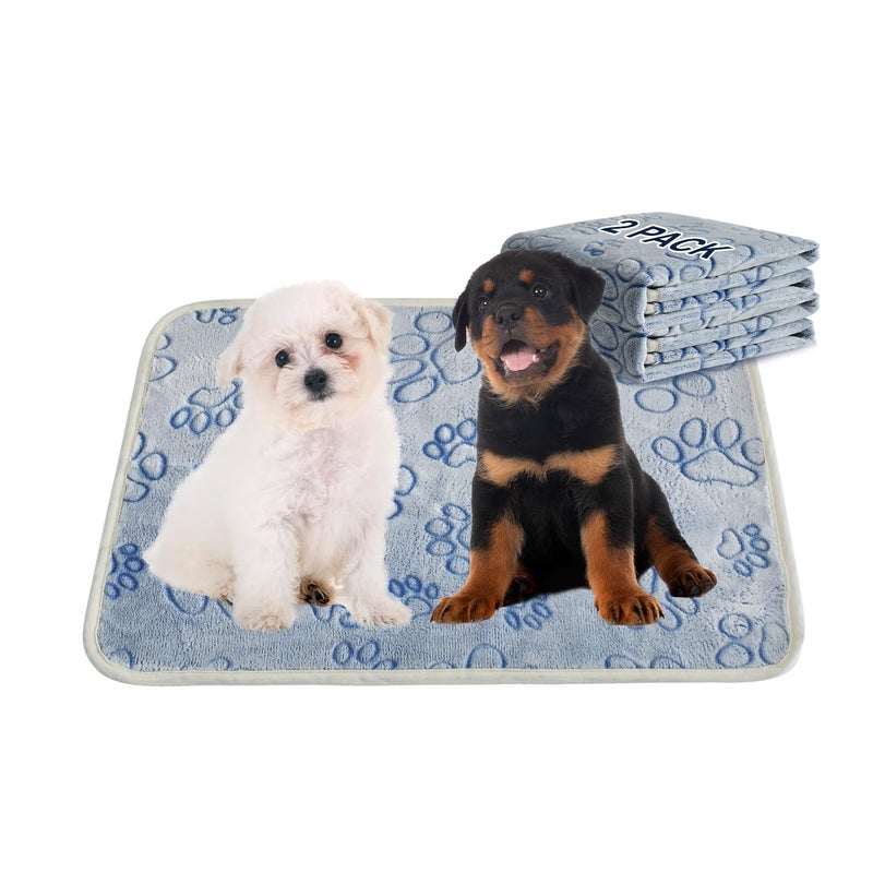 Qeils Reusable Puppy Pads, 2 Pack Washable Pee Pads for Dogs, Non Slip Wee Wee pad, Absorbent and Leakproof Training Mats for Potty, Crate, Playpen, Bed, Sofa, 23"x 36" - Image 1