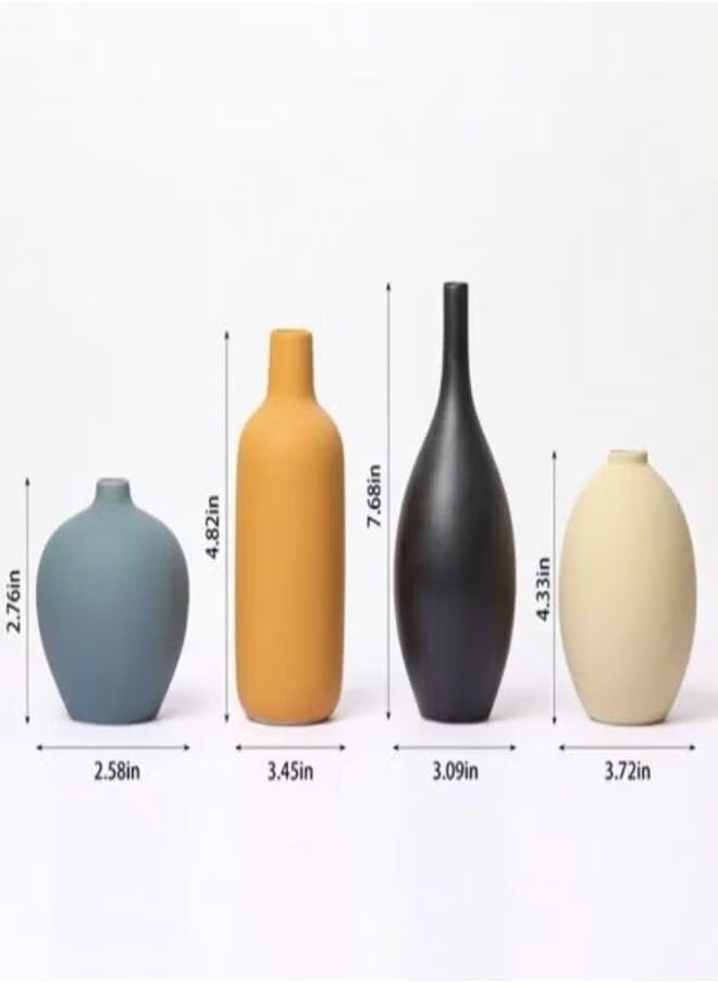 MIXDE - Four Sets Of Ceramic Vases In Multicolor - Image 1