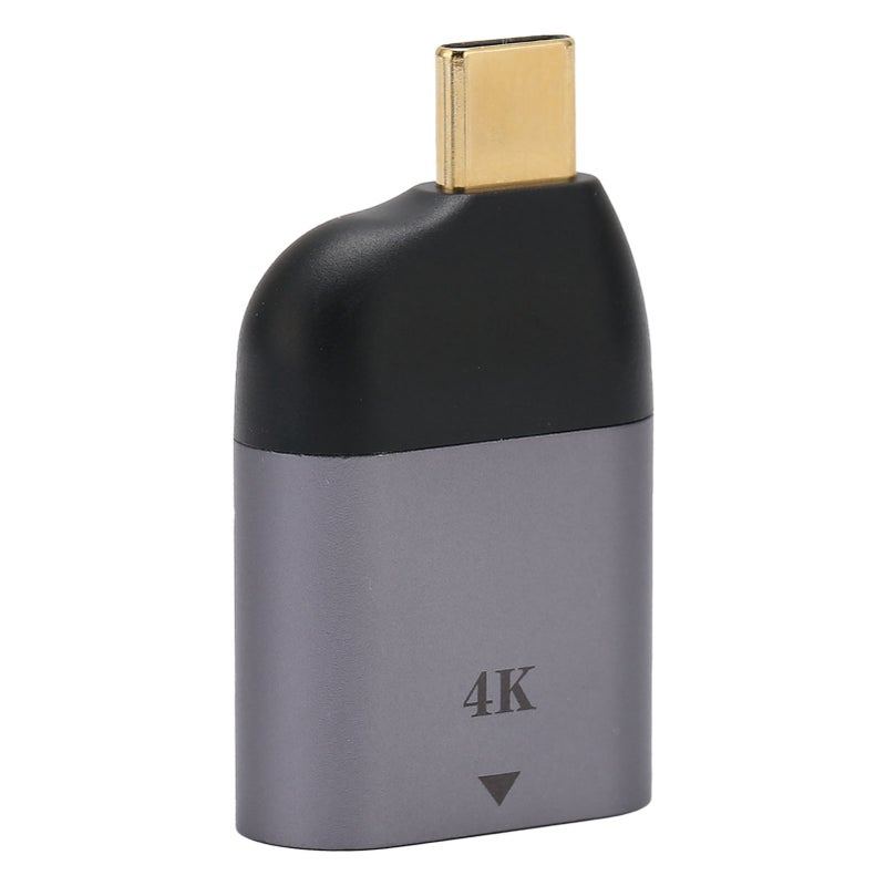 محول من نوع C إلى واجهة وسائط عالية الوضوح (HDMI): دعم الدقة 4K بتردد 30 هرتز ودعم التسليط بالثلاثي الأبعاد - جسم من سبائك الألومنيوم المتينة، وموصلات مطليّة بالذهب. محول شاشة محمول لأجهزة الكمبيوتر المحمول والأجهزة اللوحية والهواتف المحمولة والمراسم السينمائية المنزلية والألعاب. - Image 5
