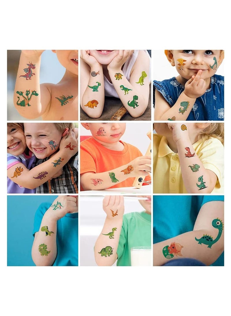 SYOSI 20 Sheets Dinosaur Temporary Tattoos Boys Tattoos Waterproof Fake Tattoos Dinosaur Cartoon Tattoo Stickers for Children Party Bag Fillers Kids' Tattoo Pass The Parcel Gifts Dinosaur Party Favours  - Image 2