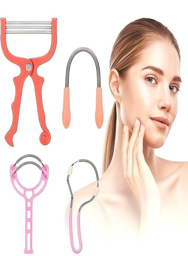 ماي كرييت مجموعة أدوات إزالة شعر الوجه من مايكرييت®، 4 قطع، للنساء، تتضمن أدوات إزالة الشعر الزنبركية والملقط/الإطار لإزالة شعر الوجه الناعم، وشعر الشفة العليا، والسوالف. أداة لطيفة ودقيقة لإزالة شعر الوجه لبشرة ناعمة. - Image 1