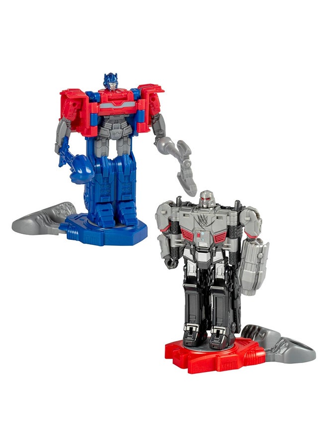 HASBRO - TRANSFORMERS Transformers One Robot Battlers Action Figure 2-Pack, 4.5-Inch Optimus Prime (Orien Pax), 4.5-Inch Megatron (D-16), Interactive Toys for Boys and Girls Ages 6 and Up - Image 2