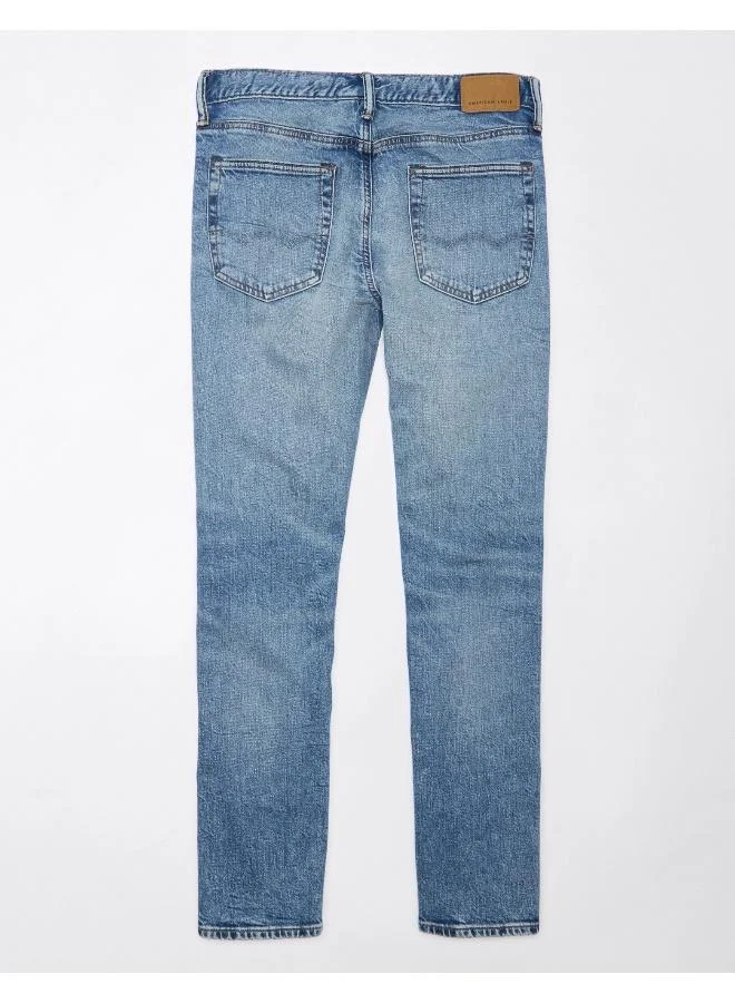 American Eagle Mid Wash Slim Straight Jeans