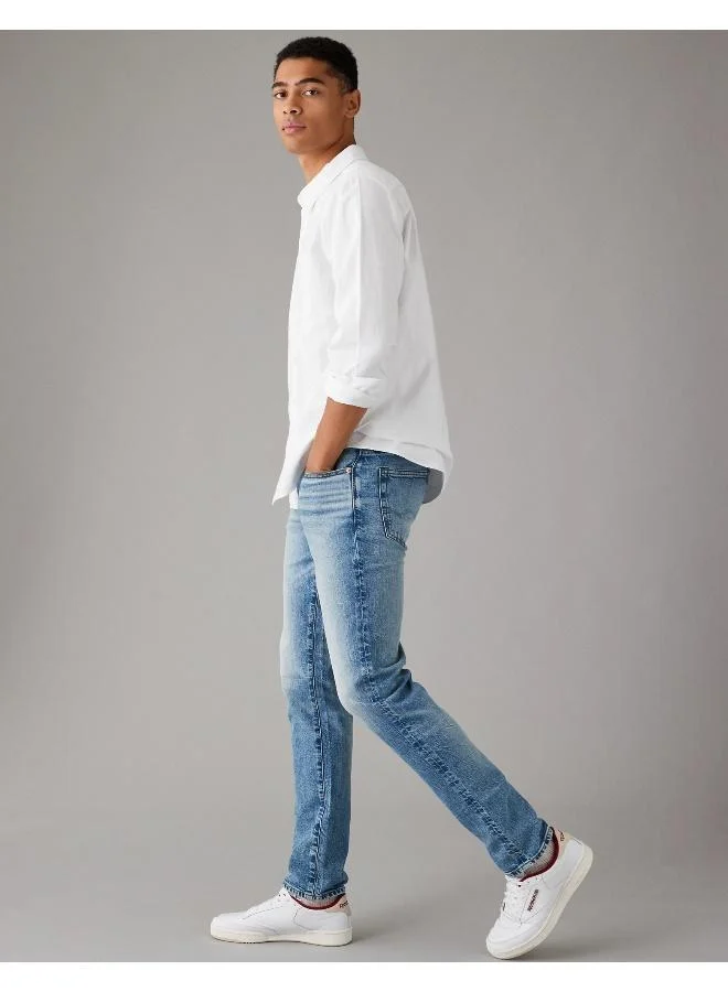 American Eagle Mid Wash Slim Straight Jeans