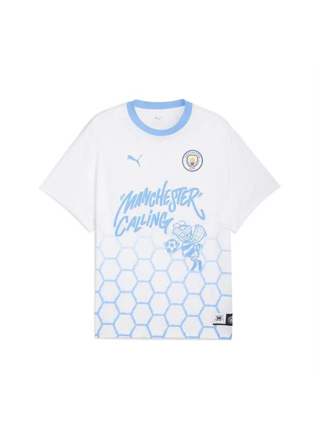 Puma PUMA White HOOPS x MANCHESTER CITY Basketball Tee Men for Men | Best Price UAE