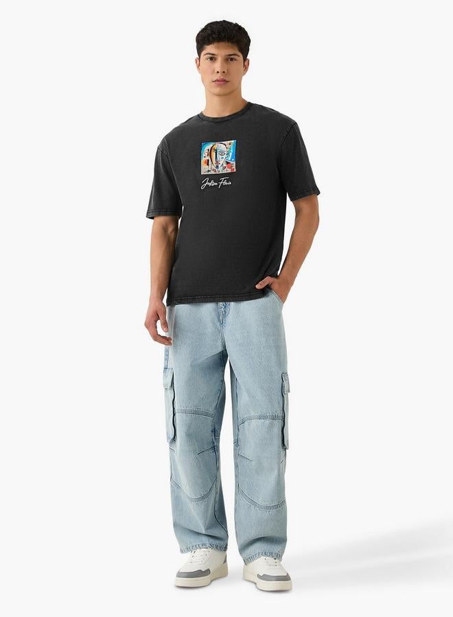 SP Characters Jackson Flavik Print Crew Neck T-shirt - Image 2