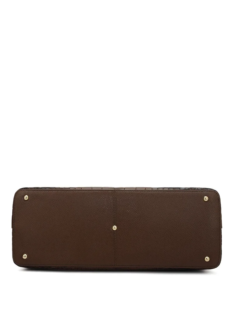 Da Milano  Genuine Leather Brown Tote Bag for Women | Best Price UAE