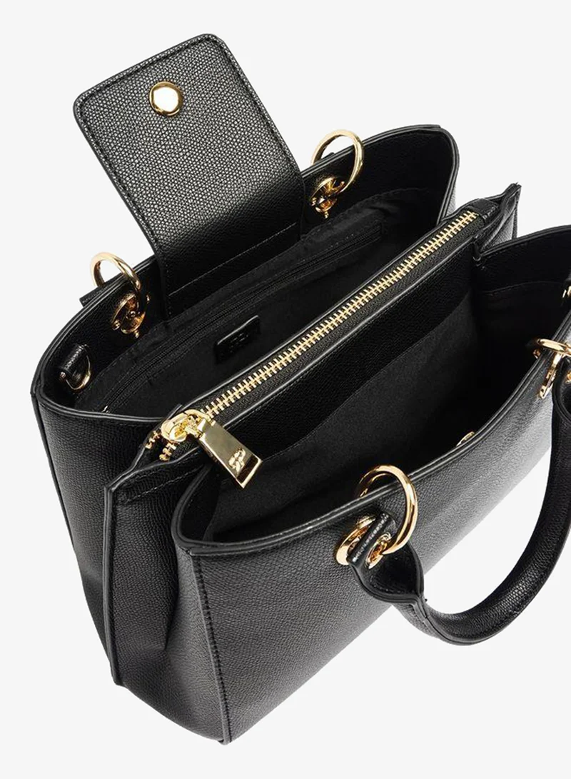 Parfois Black Tote Bag With Texture for Women | Best Price UAE