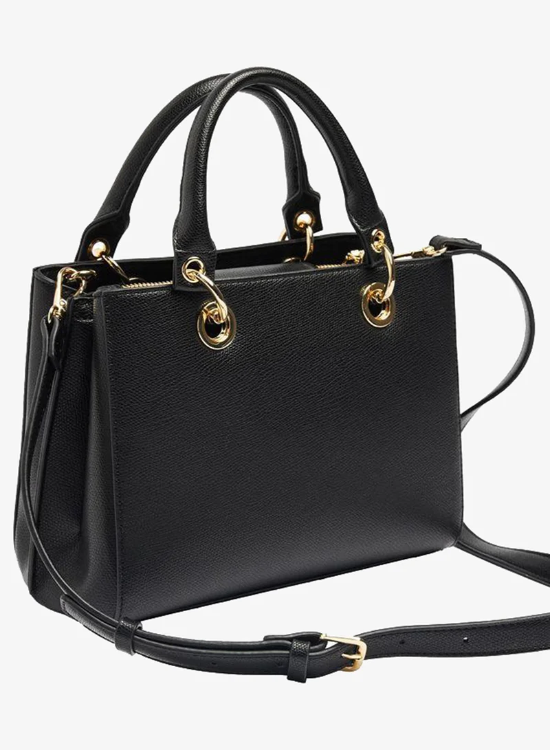 Parfois Black Tote Bag With Texture for Women | Best Price UAE