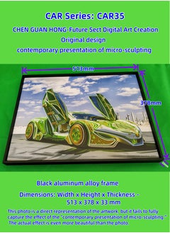 Painting - "CAR 035" by CHEN GUAN HONG: Future Sect Digital Art Creation, Sci-Fi Modern Artistic Design, Contemporary Presentation of Micro-Sculpting. This work is currently available exclusively on Platform "Noon";The following themes are related to the works: Artwork,Decorative Painting ,Modern Artwork,Abstract Paintings,Wall Art ,Interior Decoration,Home Decor,Classic Decor,Custom Painting,Office design,Commercial design,Model home design,Clubhouse interior design,Furniture design,Landscape design,Architecture design,Soft decoration,Molding,Villa design,Decorating,Interior Design,Residential Interior Design,Commercial Decorating,Budget-Friendly Decor Ideas,Modern Home Decor Trends,Vintage Decor Inspirations,Small Space Solutions,City-Specific Interior Designers,Tips for Maximizing Small Living Spaces,Latest Trends in Home Decor for 2025.