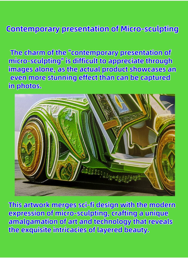 Generic - Painting - "CAR 035" by CHEN GUAN HONG: Future Sect Digital Art Creation, Sci-Fi Modern Artistic Design, Contemporary Presentation of Micro-Sculpting. This work is currently available exclusively on Platform "Noon";The following themes are related to the works: Artwork,Decorative Painting ,Modern Artwork,Abstract Paintings,Wall Art ,Interior Decoration,Home Decor,Classic Decor,Custom Painting,Office design,Commercial design,Model home design,Clubhouse interior design,Furniture design,Landscape design,Architecture design,Soft decoration,Molding,Villa design,Decorating,Interior Design,Residential Interior Design,Commercial Decorating,Budget-Friendly Decor Ideas,Modern Home Decor Trends,Vintage Decor Inspirations,Small Space Solutions,City-Specific Interior Designers,Tips for Maximizing Small Living Spaces,Latest Trends in Home Decor for 2025. - Image 1