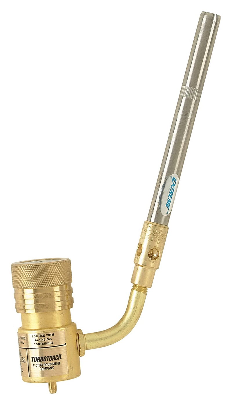 ESAB TURBOTORCH 0386-0403 STK-9 Hand Torch Kit for Soft Soldering and Brazing Copper, Brass, Steel, Bronze, Aluminum, Propane/Mapp Pro, Extreme Swirl Technology, 360 Degree, STK-R Regulator, ST-3 Tip - Image 1