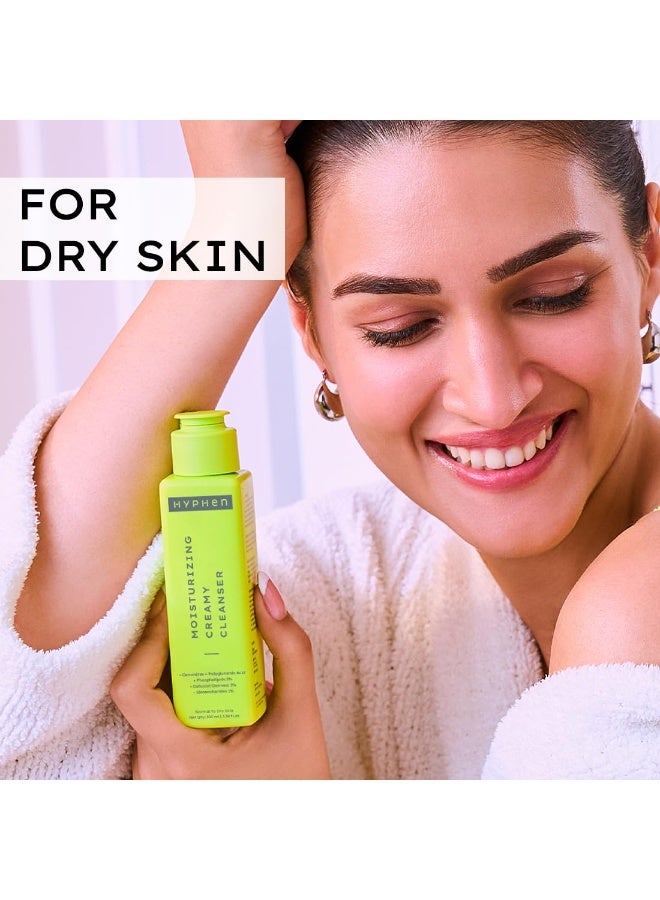 Hyphen CSMS Normal to dry Skin Combo for Women and Men | Hyphen | Hyphen Moisturizing Creamy Cleanser 100ml+ Hyphen Golden Hour Glow Serum 30ml+ Hyphen Barrier Care Cream 50ml – Normal to Dry Skin + Hyphen All I Need Sunscreen SPF 50 PA++++ 50ml  Skincare Routine | Value Pack - Image 2