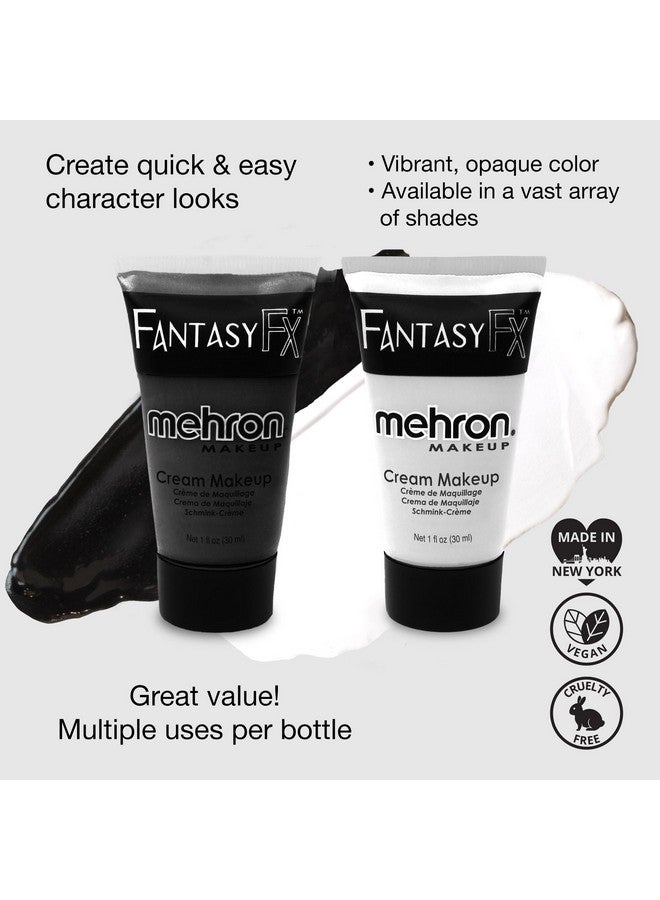 ميهرون مجموعة ألوان الوجه والجسم المائية من Mehron Makeup Fantasy F/X باللونين الأبيض والأسود - Image 3