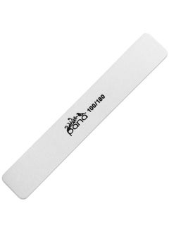 Pana Jumbo Doublesided Emery Nail File For Manicure Pedicure Natural And Acrylic Nails White (Grit 100180) 50 Piece Pack  - Image 1
