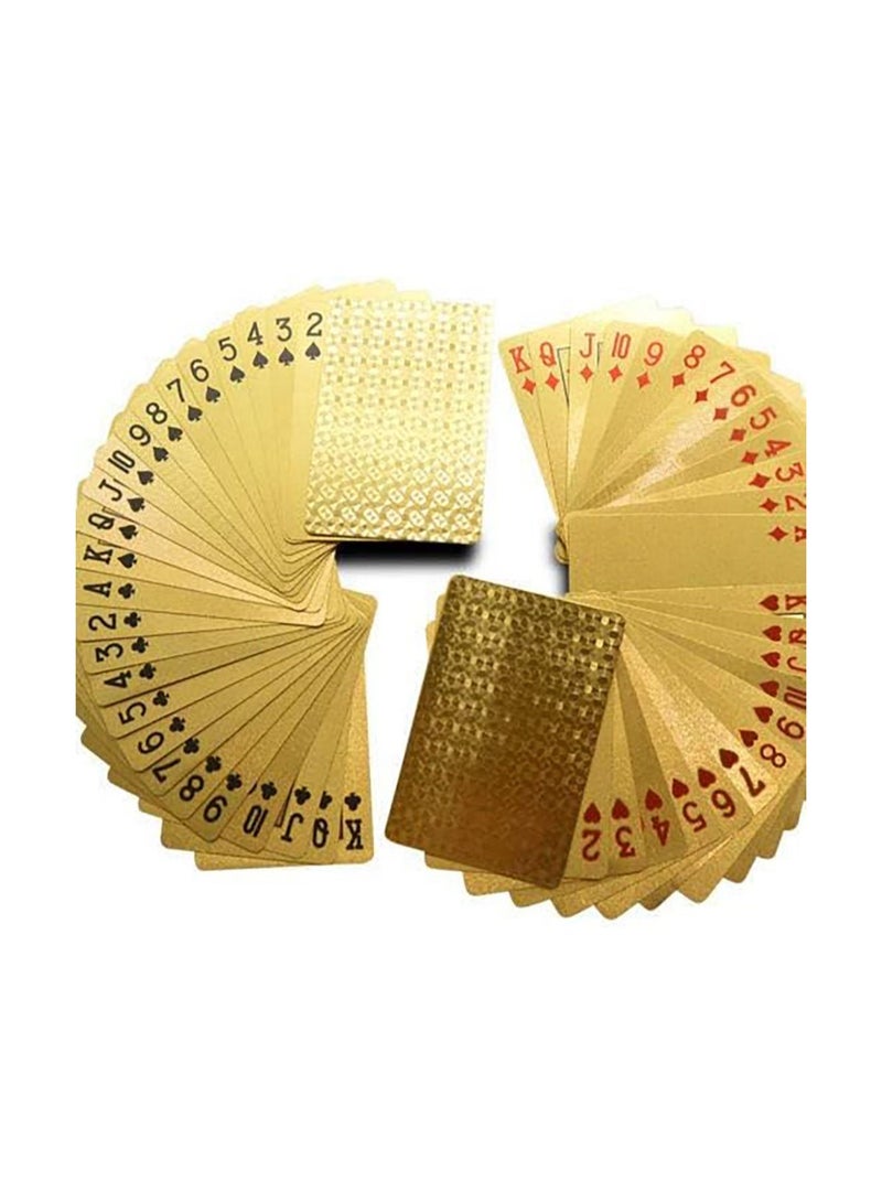 RATSAW 24K Gold Foil Plated Playing Cards Traditional Set With Wooden Box Free  - Image 2