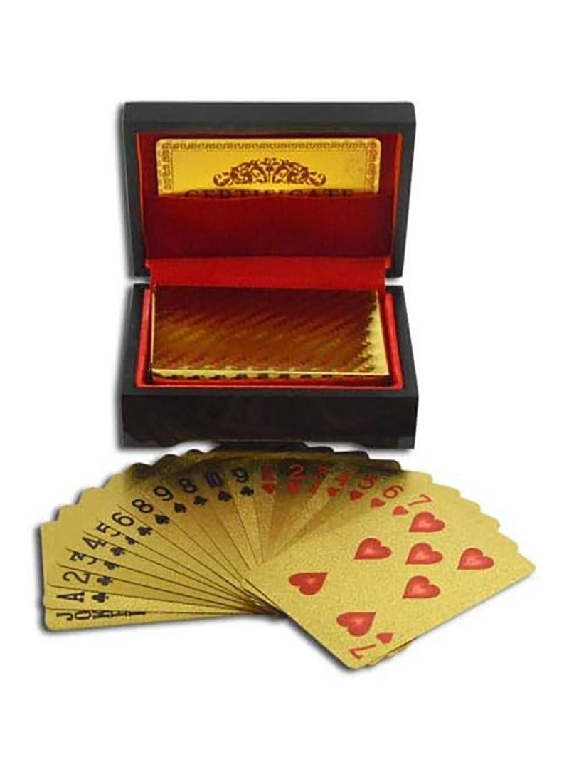 RATSAW 24K Gold Foil Plated Playing Cards Traditional Set With Wooden Box Free  - Image 3
