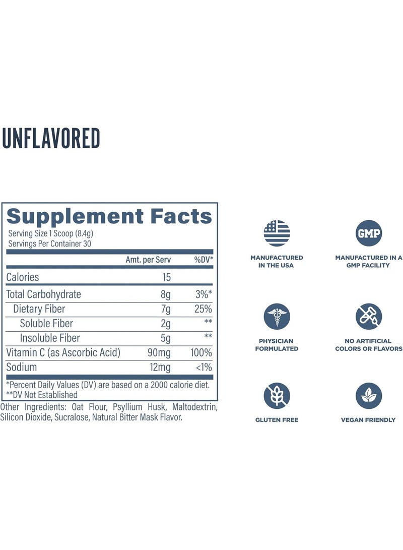 ريفايف ألياف ريفايف إم دي - صحة الجهاز الهضمي، ألياف، قشر سيلليوم، دقيق الشوفان - 30 حصة (بدون نكهة) - Image 4