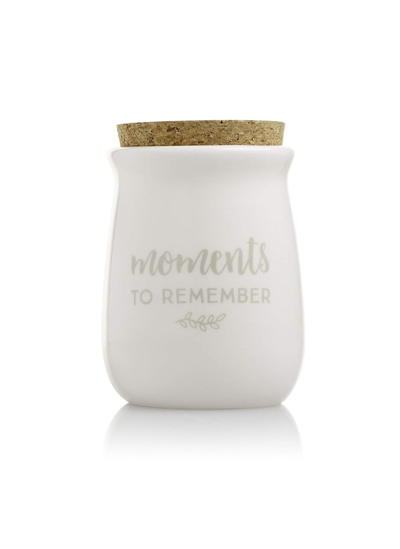 pearhead Pearhead Gratitude Jar Ceramic Blessings Keepsake Jar with Cork Topper and Memories to Cherish Notecards Personalized Gift Idea Christmas Gifts Holiday Gift Ideas Wedding Christmas Gifts White  - Image 2