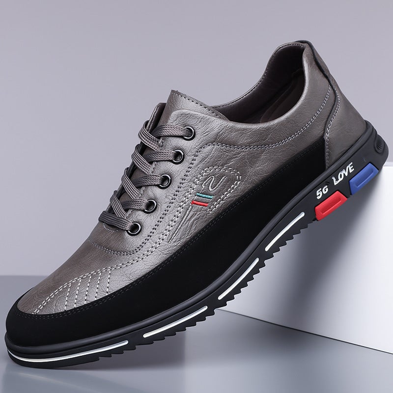 Large Size Men'S Four-Season Casual Leather Shoes, Breathable And Versatile, Trendy Outdoor Casual Shoes, Handmade Men'S Leather Shoes - Image 4